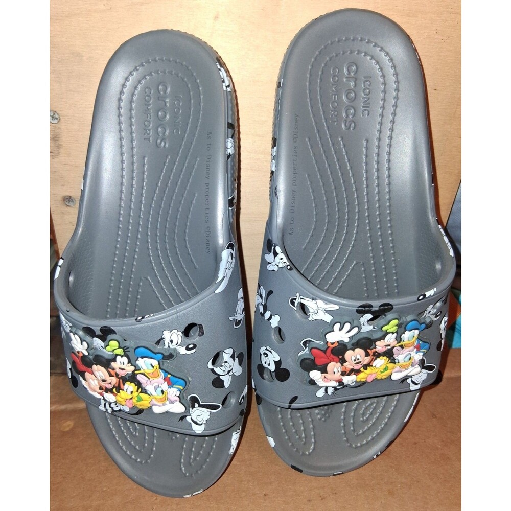 NWOT Crocs Mickey Mouse Slide Sandals Sz M6/W8